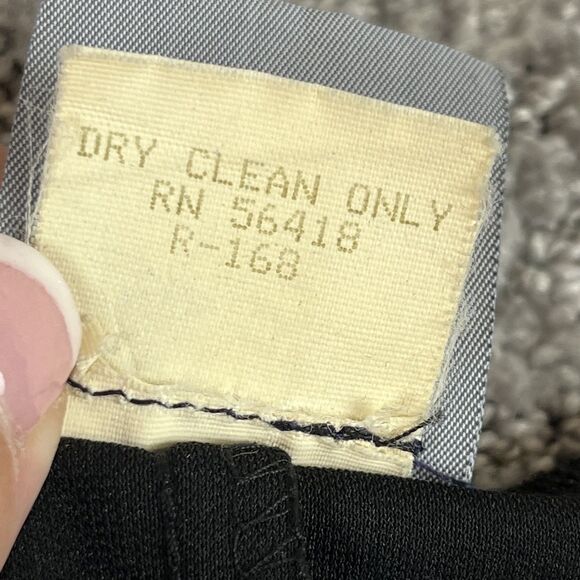 Rabbit Rabbit Designs Dress Womens Size 6 Black Long Sleeve Square Neck USA Made - Picture 5 of 8